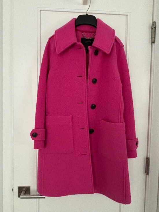 J. Crew Jackets & Blazers - J. Crew Women's Bright Fuchsia Wool Pea Coat